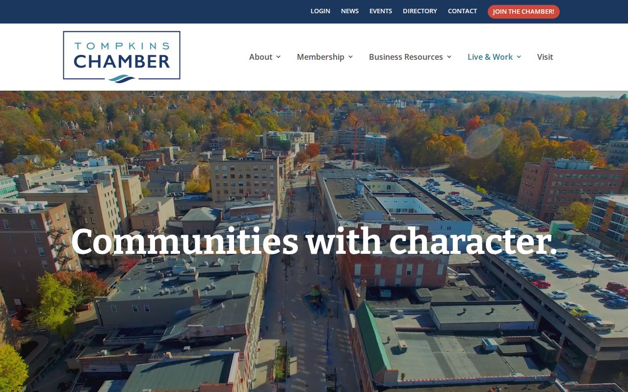 Ithaca neighbors reference showing Tompkins Chamber community resources